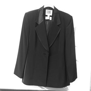 Vintage Formal Black Tuxedo Pant Suit
